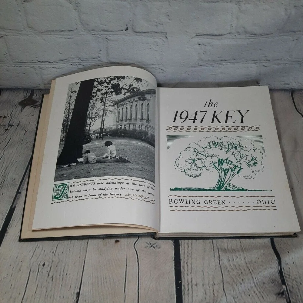 Bowling Green State University The Key 1947 Yearbook Large Annual VTG College OH